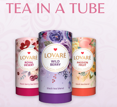 #ad LOVARE Variety Tea in GIFT TUBE 80g 15 Tea filter bags Made in UKRAINE $11.99