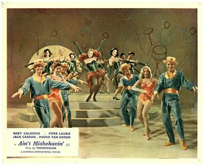 #ad Aint Misbehavin original 8x10 lobby card Mamie Van Doren dancing on stage $34.99