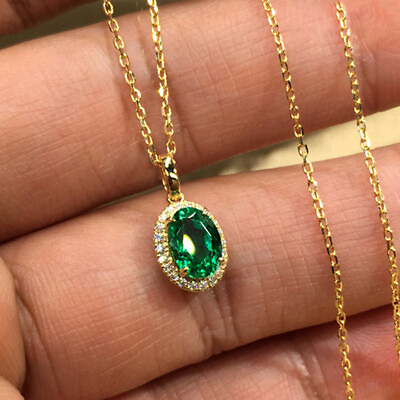 #ad #ad Luxury Cubic Zirconia Necklaces Pendants Women 18k Yellow Gold Plated Jewelry C $2.88
