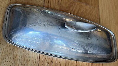 #ad W amp; S Blackinton Silver Plate Butter Dish #121 Vintage No Insert Tray $12.99
