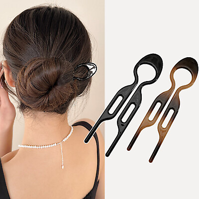 #ad Hair Easy Simple Vintage Hair Hairpins Grip Comb Hair Women Jewellery Magic $1.71