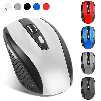 #ad 2.4Ghz Mini Wireless Optical Gaming Mouse 6 Button USB Receiver For PC Laptop $11.44