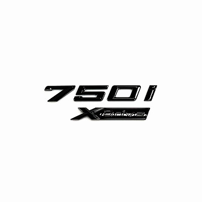 #ad for 7 Series Gloss Black Emblem 750iXDrive Number Letters Rear Trunk Badge $19.90