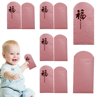 #ad 2024 Chinese New Year Red Envelopes with Fu Character Hong Bao Gift Money 10pcs $8.42