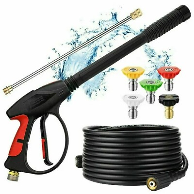 #ad 4000PSI High Pressure Car Power Washer Gun Spray Wand Lance Nozzle and Hose Kit $39.59