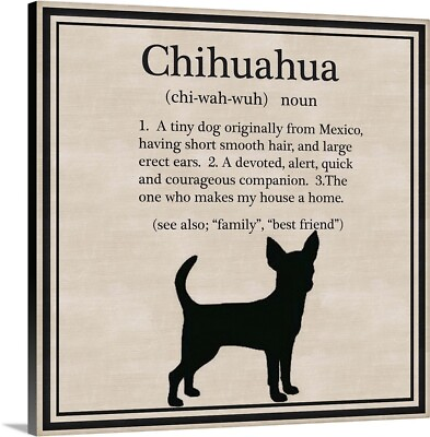 #ad Chihuahua Canvas Wall Art Print Dog Home Decor $45.99