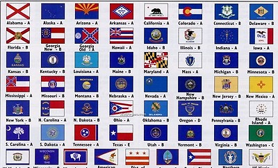 #ad SET OF 50 2x3 STATE FLAGS UNITED STATES COMPLETE ALL US STATES 2x3 FT $238.88