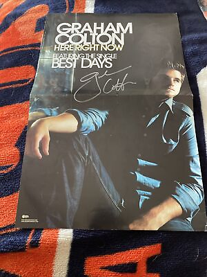 #ad Singer American Idol TV GRAHAM COLTON Extremely Rare Autographed Music POSTER $39.00