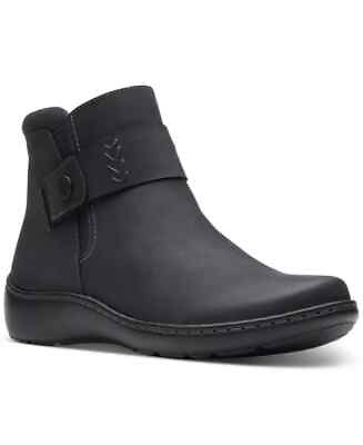 #ad CLARKS Cora Rae Black Ankle Comfort Boots US 6.5 M $90.00