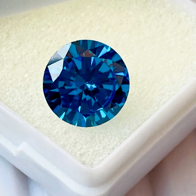 #ad Breathtaking 2ct Blue Zircon: Vivid Blue Radiance Craft Your Masterpiece M8 $80.00