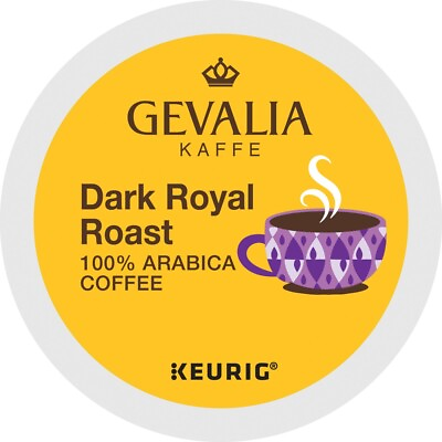 #ad #ad 96 PACK GEVALIA DARK ROYAL ROAST COFFEE KOSHER K CUP PODS FREE SHIPPING $33.97