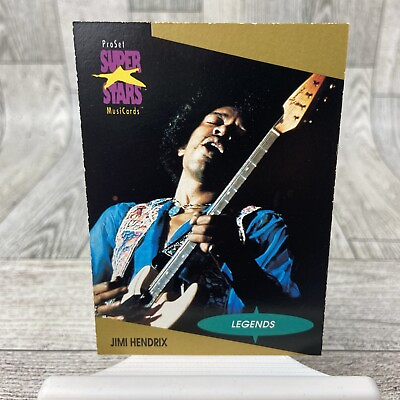 #ad 1991 Pro Set Super Stars Jimi Hendrix Guitar Rock amp; Roll Trading Card Musicards $2.28