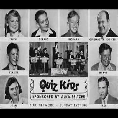 #ad Quiz Kids Old Time Radio Show OTR 76 Episodes on 1 MP3 DVD $15.00
