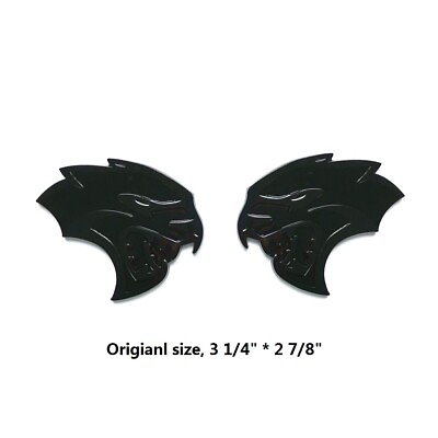#ad 2x OEM HELLCAT Right Left Emblems Badge 3D Logo for Hellcat Emblem E Black $30.12