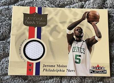 #ad 2001 02 Fleer Platinum National Patch Time #14 Jerome Moiso Jersey A06 1 $4.80