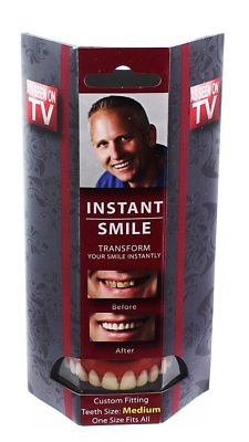 #ad Instant Smile Deluxe Teeth MEDIUM Top Cosmetic Dr Bailey#x27;s $14.95