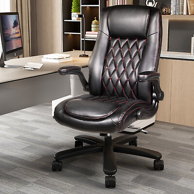 #ad High Back Executive Office Chair Ergonomic PU Leather Computer Desk Chair $149.99