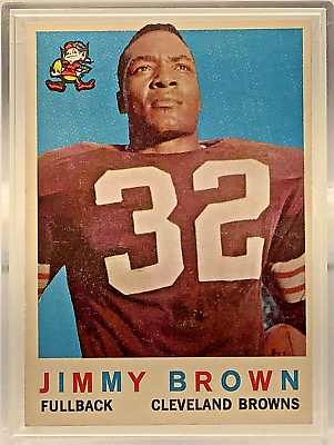 #ad 1959 Topps #10 Jim Brown Great Gift Sport Cards Very Nice and Sharp $275.00