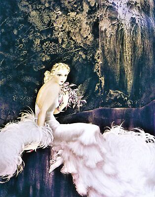#ad The Orchid by Louis Icart art painting print $16.99