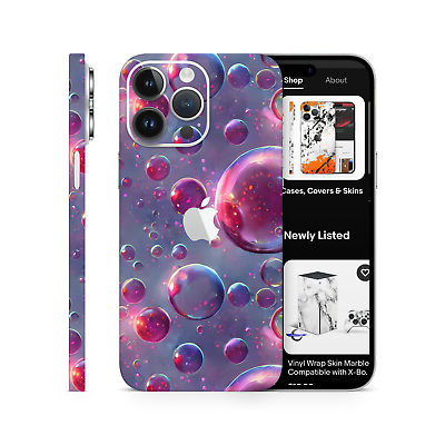 #ad Iphone Vinyl Skins Bubbles $14.99