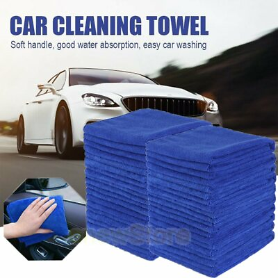 #ad Microfiber Cleaning Cloth Towel Rag Car Polishing No Scratch Detailing Set of 50 $27.69