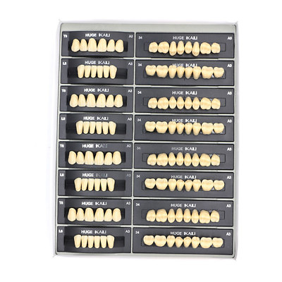 #ad 112Pcs Pack HUGE KAILI A3 Dental Synthetic Polymer Resin Teeth T8 L8 34 A3 $13.09