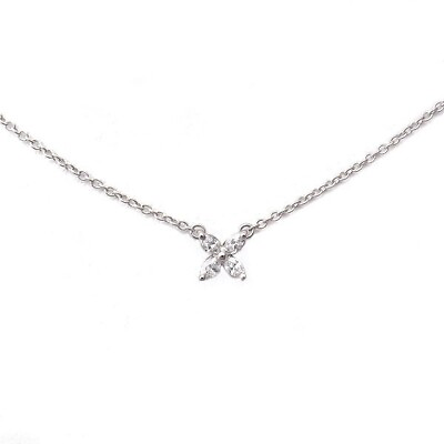 #ad Tiffany Victoria Necklace Diamond Mini Size Pt950 $1666.01