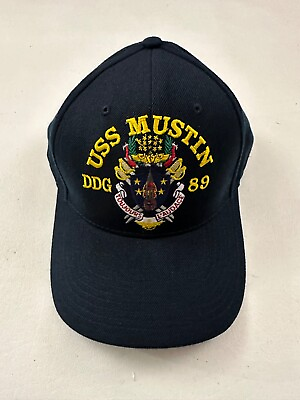 #ad USS MUSTIN DDG 89 The Corps US Navy Baseball Cap One Size $27.99