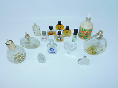 #ad #ad Large Lot Of 15 Vintage Miniature Perfume Parfum Bottles 1930’s 70’s . $39.95