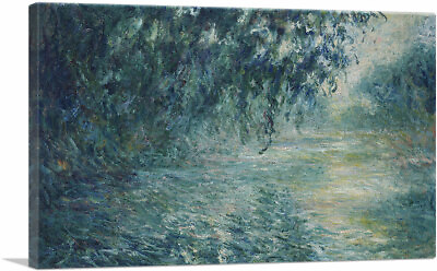 #ad ARTCANVAS Morning on the Seine Canvas Art Print by Claude Monet $75.64