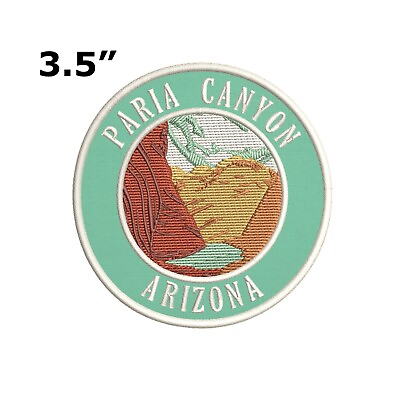 #ad PARIA CANYON ARIZONA EMBROIDERED PATCH IRON ON OR SEW ON VACATION APPLIQUE $4.65