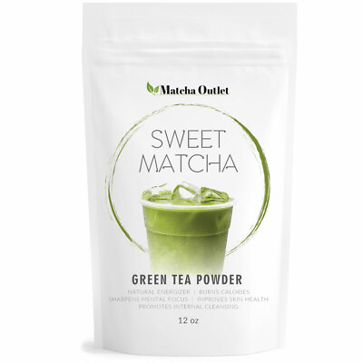 #ad Japanese Sweet Matcha Green Tea Powder Natural Mix with Pure Matcha 12oz $14.99