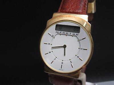 #ad N242 ⭐⭐Luxury quot; Junghans Mega quot; Quartz watch Radio Clock ⭐⭐ $105.31