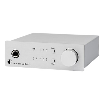 #ad Pro Ject Head Box S2 Digital Headphone Amp And DAC Silver $449.00