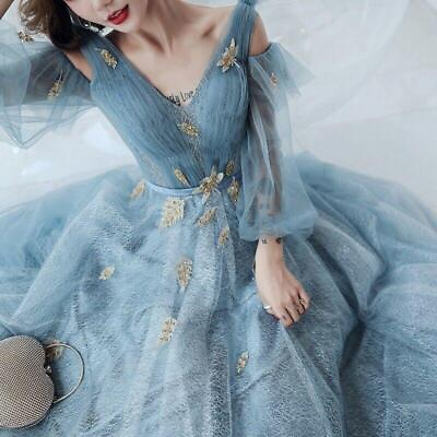 #ad Women Shiny Mesh Dress Fairy Evening Party Prom Ball Gown Princess Elegant Dress $52.63