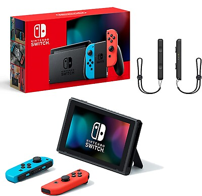 #ad Nintendo Switch Red Blue Joy Cons 32GB V2 Gaming Console W 2 Day Shipping $274.99