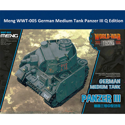#ad Meng WWT 005 German Medium Tank Panzer III Q Edition Assembly Model Kit $21.99