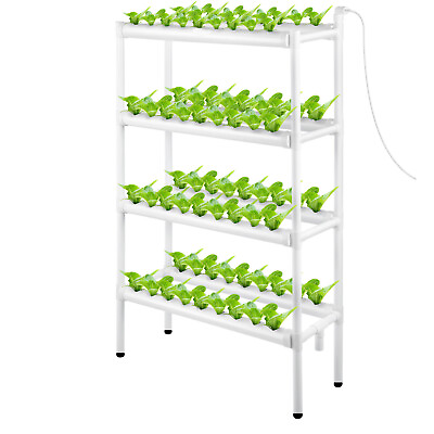 #ad Hydroponic Grow Kit 4 Layer 72 Plant Sites 8 Pipes Hydroponic Planting Equipment $66.99