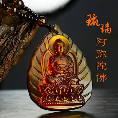 #ad Buddha Glazed Drop Pendant Necklace Chain Chinese Budha Pendants Women#x27;s Jewelry $18.95
