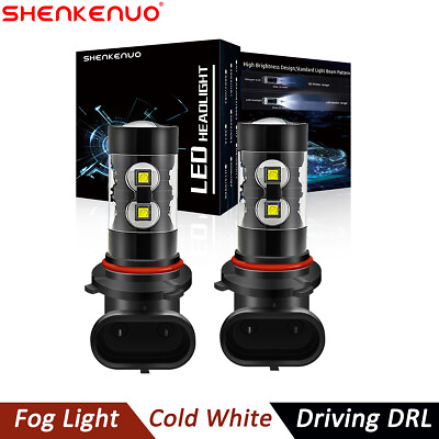 #ad For Ford F150 F250 F350 Super Duty 2x 80W 6000K White LED Fog Lights Bulbs Kit $14.99