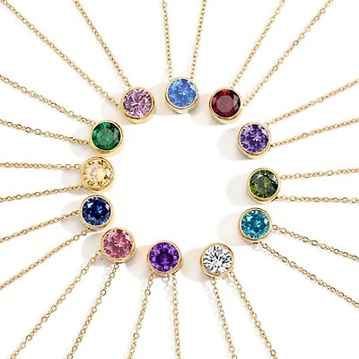 #ad BUY SEPARATELY CHAIN amp; STONES Family Birthstone Necklace Personalized Gift $11.99