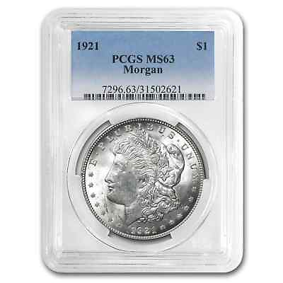 #ad 1921 Morgan Dollar MS 63 PCGS $64.16