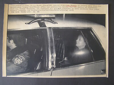 #ad AP Wire Press Photo 1981 Jean Harris convicted murder of Dr Herman Tarnower #9 $17.00