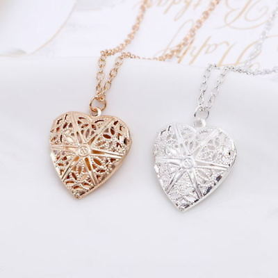#ad Wholesale 925 Sterling Silver Plated Heart Necklace Locket Photo Pendant 18quot; $5.99