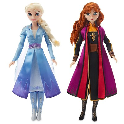 #ad Disney Store Authentic Frozen 2 Elsa Anna Singing Dolls 11quot; Toy Bundle $39.99