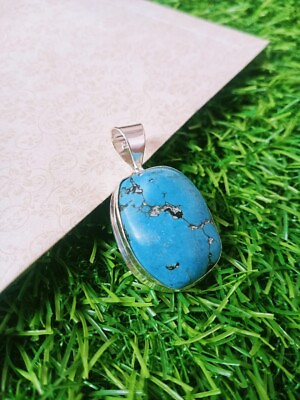 #ad Turquoise Silver Pendant 925 Sterling Silver Pendant Handmade Silver Pendant $15.00