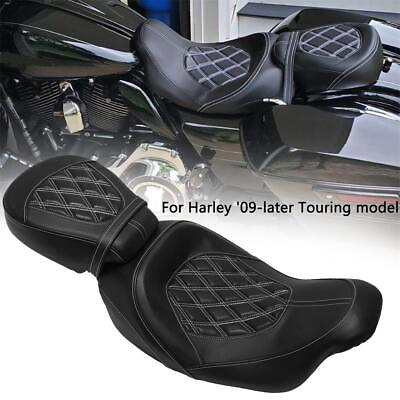 #ad Seat Universal Part Motorcycle Driver Passenger For Harley Touring 2009 2023 US $149.99