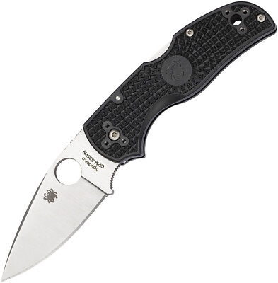 #ad Spyderco Native 5 Lockback Plain Stainless Folding Black Handle Knife 41PBBK5 $153.00
