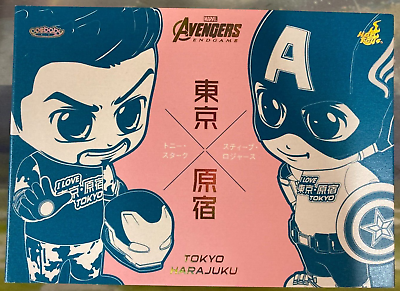 #ad Hot Toys JAPAN COSBABY Tony Stark amp; Steve Rogers I Love Tokyo Harajuku COSB830 $28.45