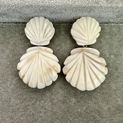 #ad NEW Baublebar Mother Of Pearl Shell Earrings $7.00
